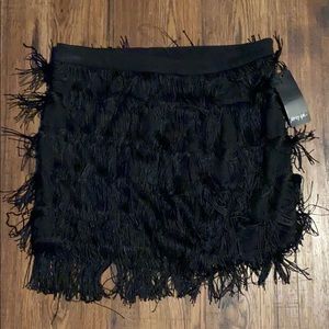 New with tags, nasty gal fringe skirt
